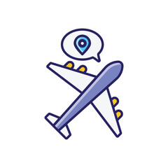 Airplane vector icon