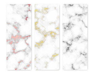 Set of marble texture backgrounds