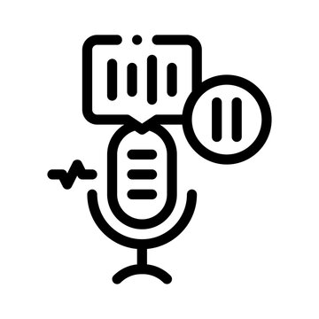 recommend clip art: pause line icon