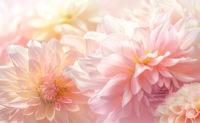 primer plano de flor. tonos rosas suaves