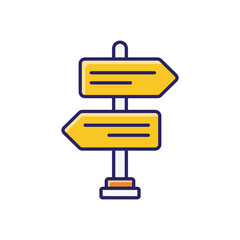 Directional Sign vector icon