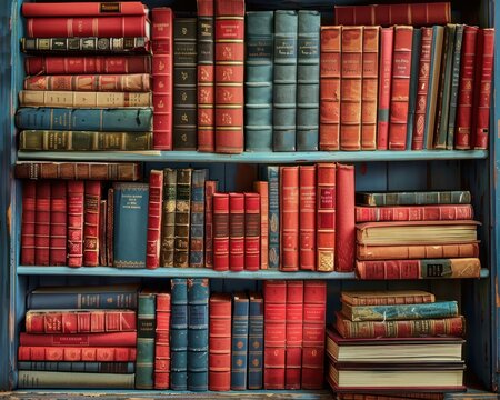 A shelf full of educational books and resources symbolizing the knowledge and dedication of teachers