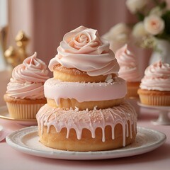 cupcake with pink icing
