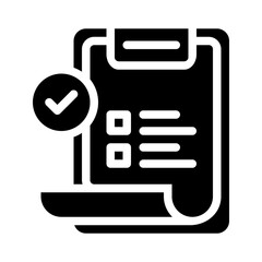 clipboard glyph icon