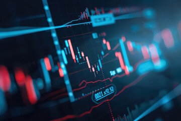 Fototapeta premium A dividend policy is depicted with radiant dividend distribution charts and futuristic financial symbols in an ultramodern, supernatural scene banner with copy space