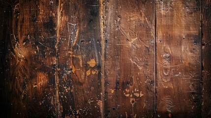 Naklejka premium Old Grunge Brown Wooden Surface Texture