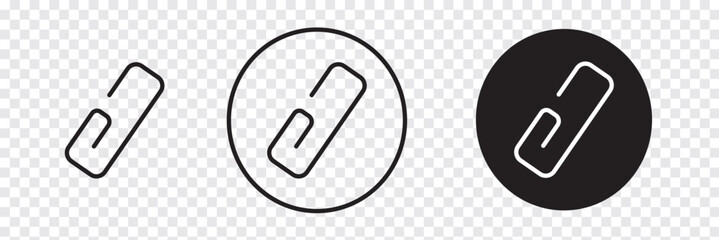 Paperclip Vector Symbol. Paper Clip Attachement Icon Illustration. EPS 10.