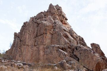 Fototapeta premium Landscape detail view within the Phoenix Mountains