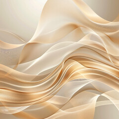 Fototapeta premium Abstract gold background with soft waves and light lines for an elegant design