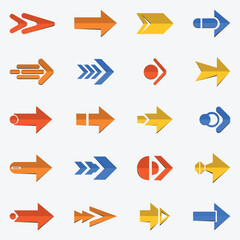 Infographics Arrow Vectors Set Collection