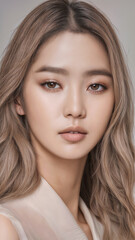 Naklejka premium 한국_메이크업