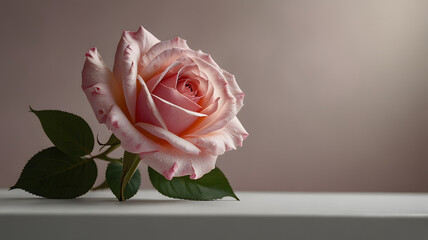 Fototapeta premium red rose on a black background and rose, ai generated