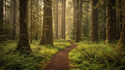 Fototapeta premium Path Through the Enchanted Forest