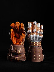 Medieval Knight King Armor Gauntlets Gloves Battle Medieval Crusades Protection