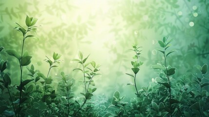 Enchanted Forest: A Serene Landscape of Lush Greenery