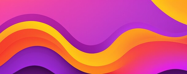 Fototapeta premium Purple, pink, red, orange, yellow blurred gradient background. Retro neon summer concept. Sunset, sunrise colors. Abstract modern trendy conceptual design for flyer, poster, banner, card. Copy space