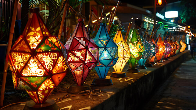 Intricate Filipino parol lantern making, Christmas tradition, 