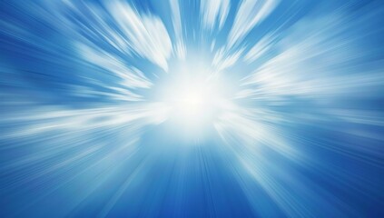 Obraz premium Blue Sky and White Sun Rays