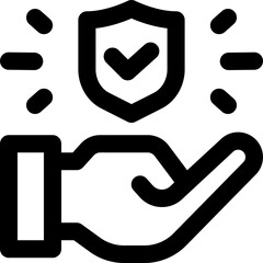 insurance icon. vector line icon for your website, mobile, presentation, and logo design.