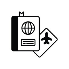Passport vector icon