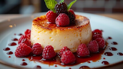 A close-up of a delicious dessert, 