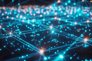 Obraz premium Abstract Network Data Connection