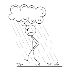 Funny Stick figure hand drawn style for print or use as poster, card, flyer, tattoo or T Shirt design