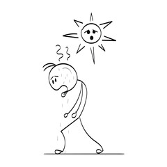 Funny Stick figure hand drawn style for print or use as poster, card, flyer, tattoo or T Shirt design