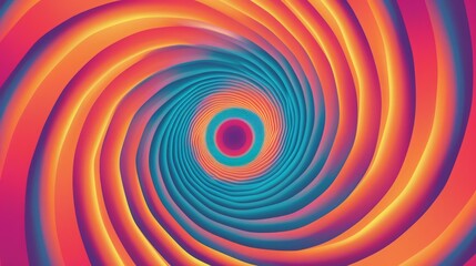 optical illusion graphic effect with bright colorful color