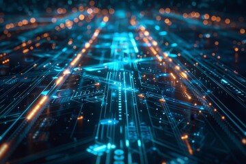 Obraz premium Abstract Digital Circuitry