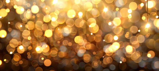 Fototapeta premium Abstract Gold Bokeh Background