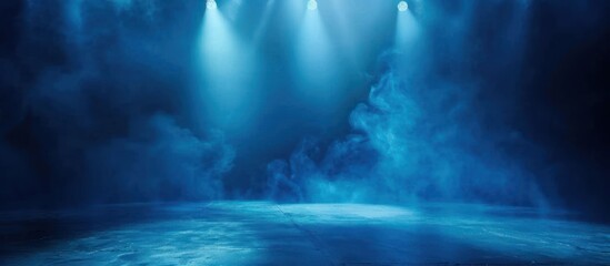Blue Smoke Stage Background