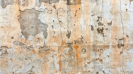 A wall with a lot of cracks and holes