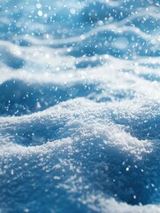 Obraz premium Snow on Water Surface