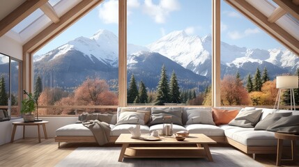 Fototapeta premium ultra realistic flowers and house view
