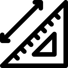 measuring icon. vector line icon for your website, mobile, presentation, and logo design.
