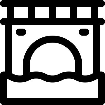 recommend clip art: bridges icon. vector line icon for your website, mobile, presentation, and logo design.