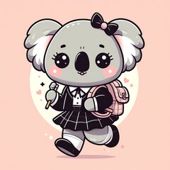 Fototapeta premium Back to School Koala