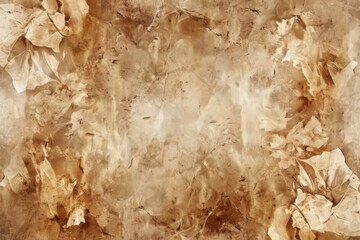 Fototapeta premium Old Brown Paper Parchment Background with Vintage Stains and Grunge Texture