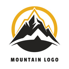 Obraz premium Mountain landscape logo