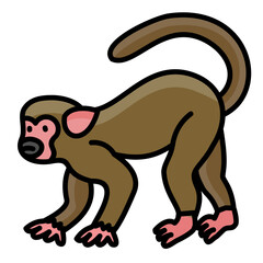 Squirrel Monkey Icon
