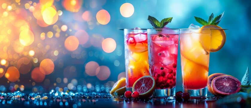 Cocktail trends and innovative mixology techniques, highlighting current cocktail fads and creative drink inventions in a trendy and forward-thinking style