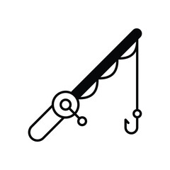 Fishing Rod vector icon
