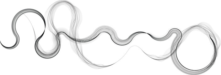 Abstract flow linear fluid  shapes .Curved lines pattern . Music sound wave . Vector illustration