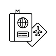 Passport vector icon