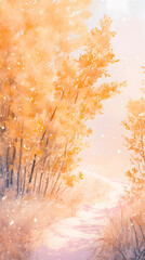 Obraz premium Autumn country road