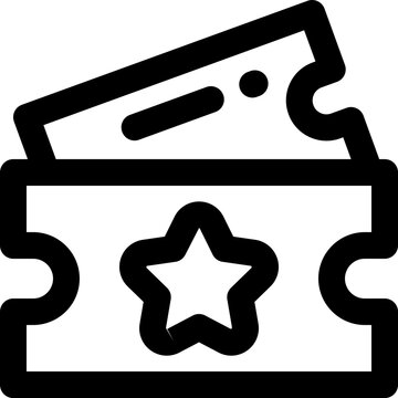 recommend clip art: voucher icon. vector line icon for your website, mobile, presentation, and logo design.