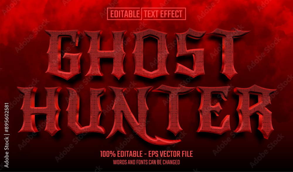 Canvas Prints ghost hunter editable text effect