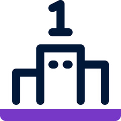Obraz premium podium icon. vector dual tone icon for your website, mobile, presentation, and logo design.