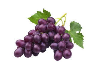 Fototapeta premium A bunch of grapes on a transparent background for commercial use.